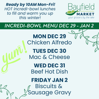 Bayfield Market Weekly Menu