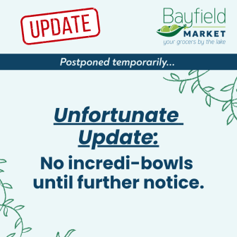 Bayfield Market Weekly Menu